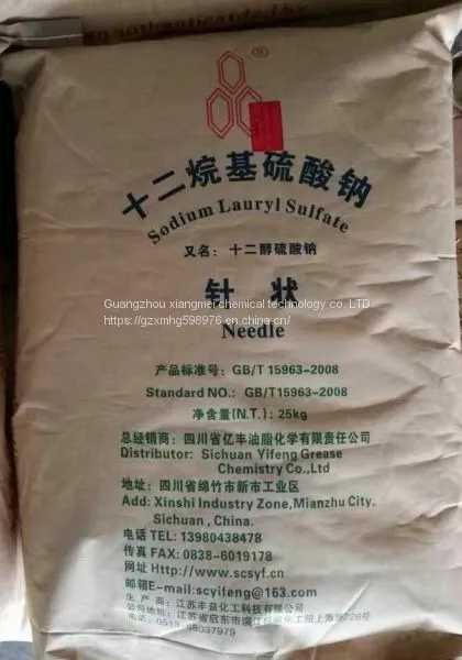 Sodium Dodecyl Sulfate K12, White Powder, Needle, Mortar Additives Without Adulteration, Foaming Agent
