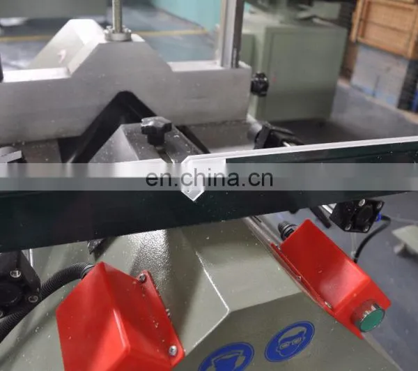 V-notch Cutting Saw PVC and Aluminum Windows Making Machine / UPVC Window Frame V Cutting Machine for Aluminum Profile photo-5