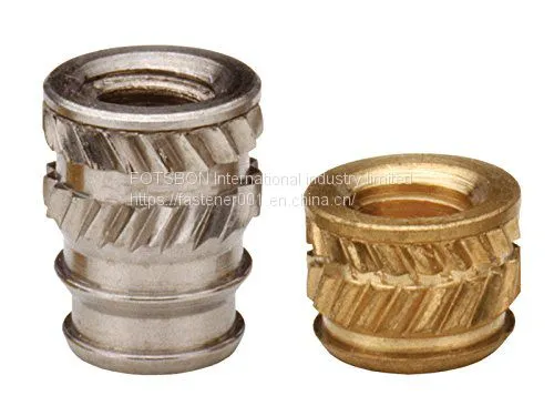 IUC-M2.5 Brass Insert Nut knukles Nuts Insertos Knurling Copper Rivnut Threaded Thru Inserts-Types Knurled Inserti PEM Standard