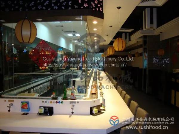 Sushi Bar Conveyor Belt Food Delivery System Factory photo-2