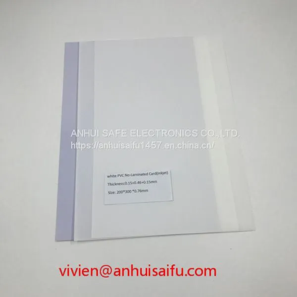 White PVC No-Laminated Card(Inkjet) 0.76mm photo-3