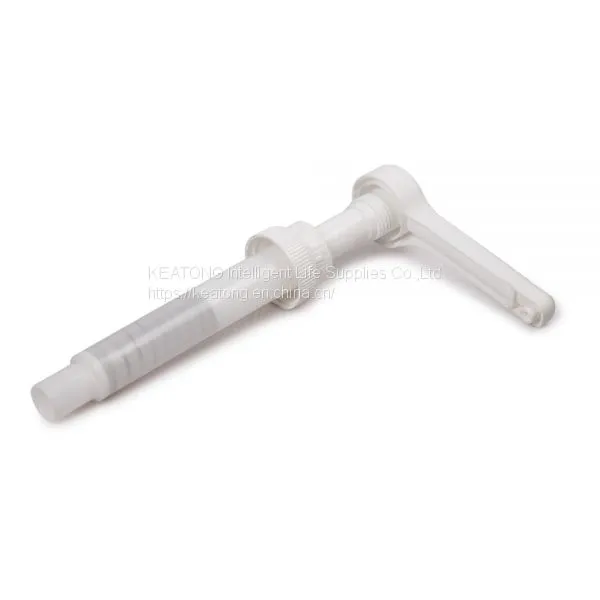 38MM 43MM Big Dosage Food Grade Syrup Dispenser Pump Big Discharge Rate 5cc 7cc 8cc 10cc 15cc 30cc PP Plastic Jam Honey Food Dispensing Pump photo-2