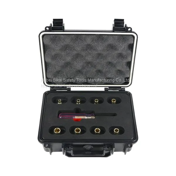 non sparking hand tools aluminum bronze alloy 1/4 inch square driver socket wrench set