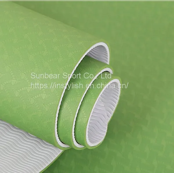 Factory Price Dropshipping Reversible Comfortable Patterned TPE Yoga Mat