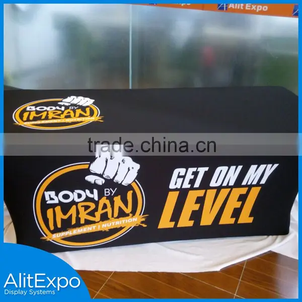 Top Quality Wholesale Poyester Table Skirt For Trade Show,Fitted Table Cover photo-2