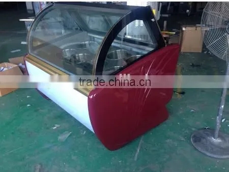 China Supplier Fried Ice Cream Showcase / Hard Ice Cream Showcase / Commercial Ice Cream Showcase photo-4