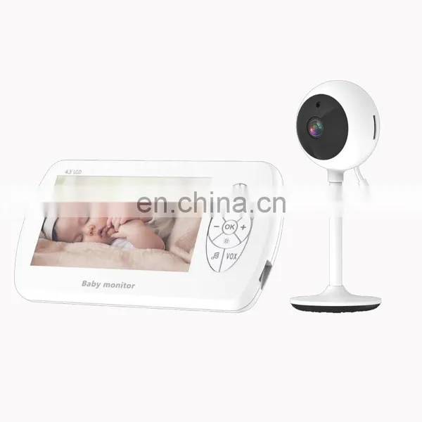 Smart Home Security 4.3 Inch 1080P Wireless Baby Temperature Monitor With Camera photo-2