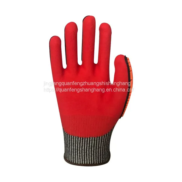 Sharp Tool Handing Anti Hppe Knitted Impact Glove photo-5