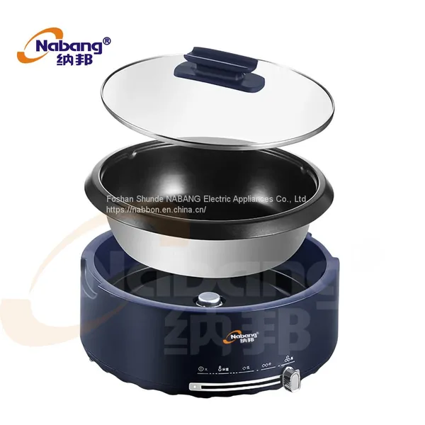 3.8L Multi Function Hot Pot Noodles Electrical Stir Fry Cooker Available With Steamer Tray photo-3