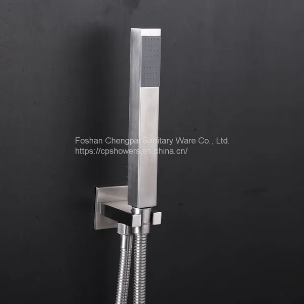 Bathroom Shower Set Colorful LED Lighting Showerhead With Rainfall Waterfall Rain Curtain Sanitary Ware photo-5