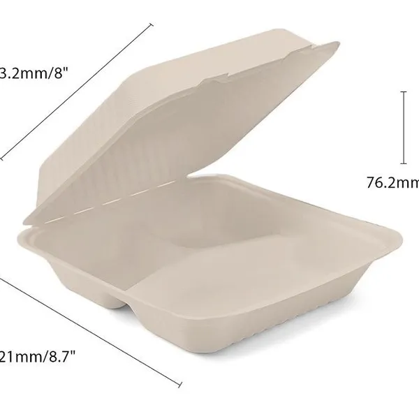 Sugarcane Pulp Lunch Box is Biodegradable photo-4