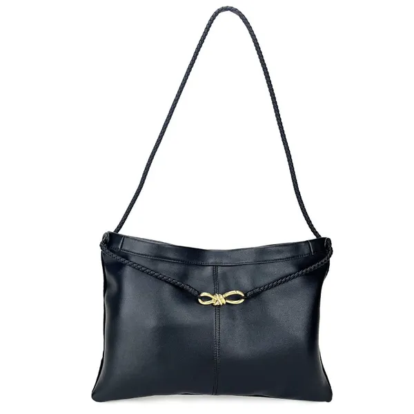 B-Home Andiamo Large Capaci op Bag Women's Handbag with Knot Soft Handle Tote Bag in Cowhide Leather