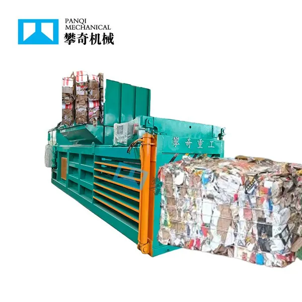 Panchi Factory Price Direct Coconut Fiber Baler Reed Straw Horizontal Hydraulic Baler