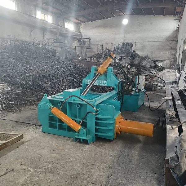 High Productivity Scrap Metal Baler Briquetting Machine With Pump for Aluminum Alloy Processing photo-4