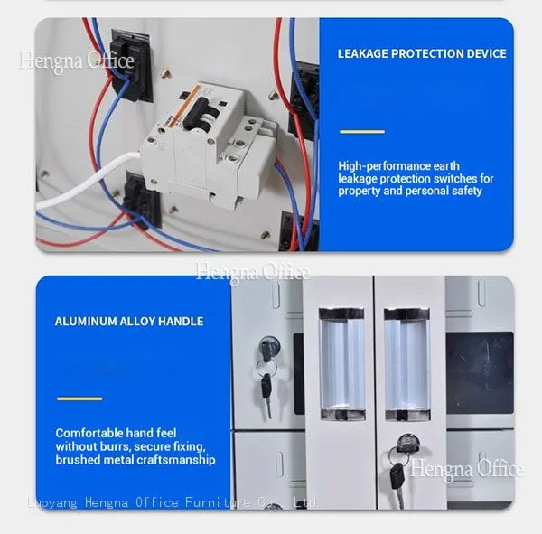 High-Security Cellphone Locker With Charging Station&Lock-Full Steel and Leakage Protection for Exam Centers photo-4