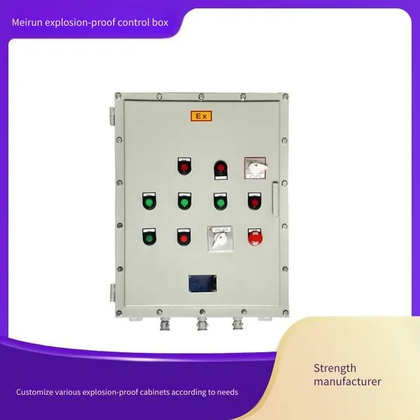 Meirun Cast Aluminum Alloy Explosion-proof Control Box, Special for Flammable and Explosive Environments Such as Petroleum Refining and Chemical Industry photo-3