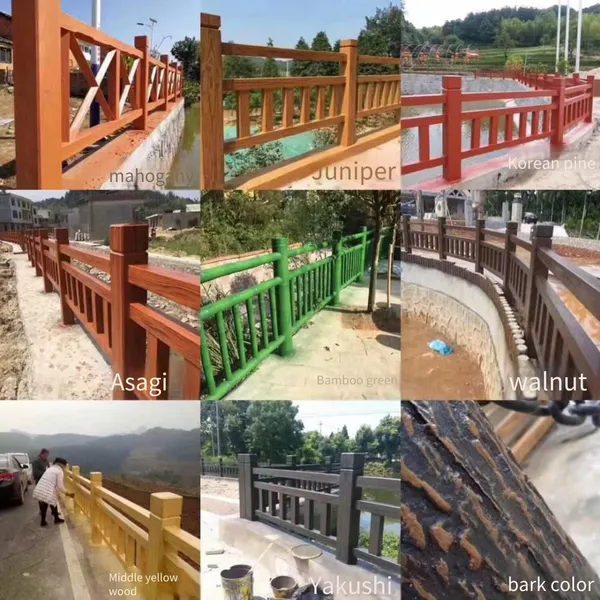 Cement Wood Imitation Railing Molds, Used for Scenic Area Fence Decoration, Meeting the Outdoor Protection and Decoration Needs of Municipal Roads, Scenic Area Plank Roads, Etc. photo-3