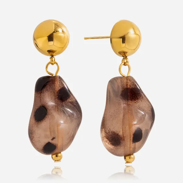 Non-Tarnish 18K Gold Plated Earrings - Stainless Steel Fashion Jewelry for Women photo-3