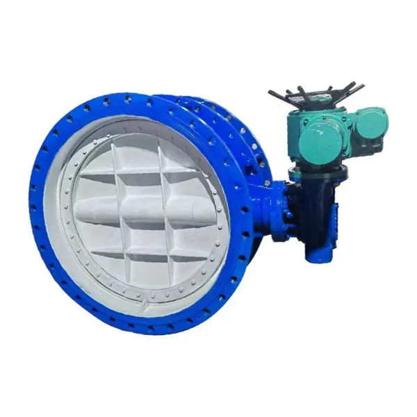 Manufacturer Direct Sales Electric Double Eccentric Flange Butterfly Valve Soft Seal Butterfly Valve photo-3