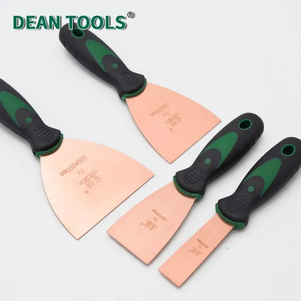 Non-Sparking Putty Knife Beryllium Copper Alloy Plastic Handle 1.5mm Thick Blade photo-5