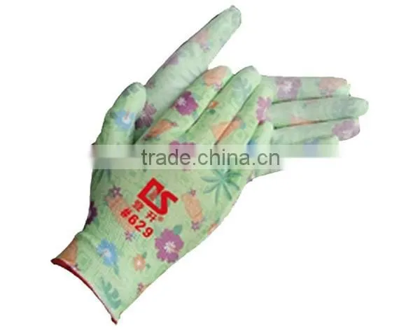 Antistatic pu Coated Gloves/ Nylon Work Gloves photo-2