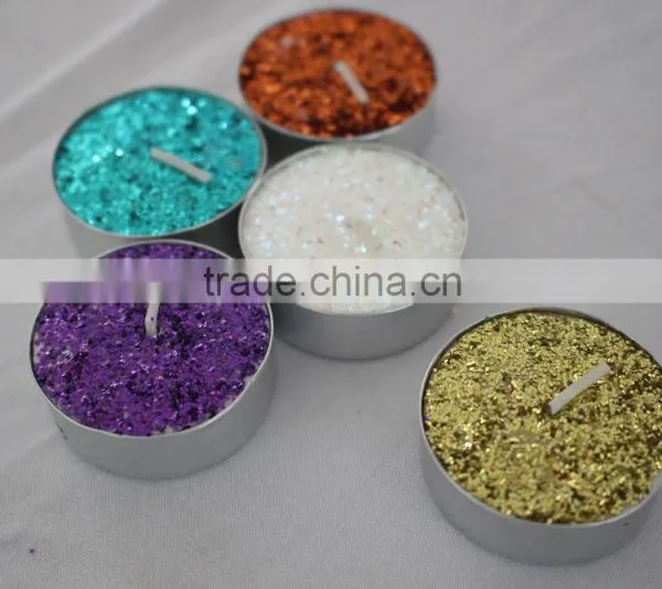 Glitter Powder Tealight Candle photo-2