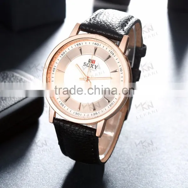 New Design Quartz Leather Watch Men 2016 photo-2