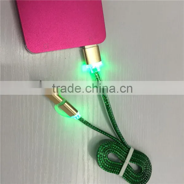 Lighting Micro Usb Cable, 1m Colorful 2in1 Usb Data Cable for Iphone, for Android Phone photo-4