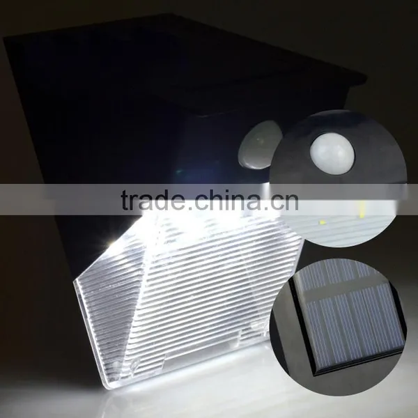 Quality Goods 12 Led Solar Human Body Induction Lamp Solar Wall Lamp Solar Garden Lamp Triangle Shape Led Light photo-3