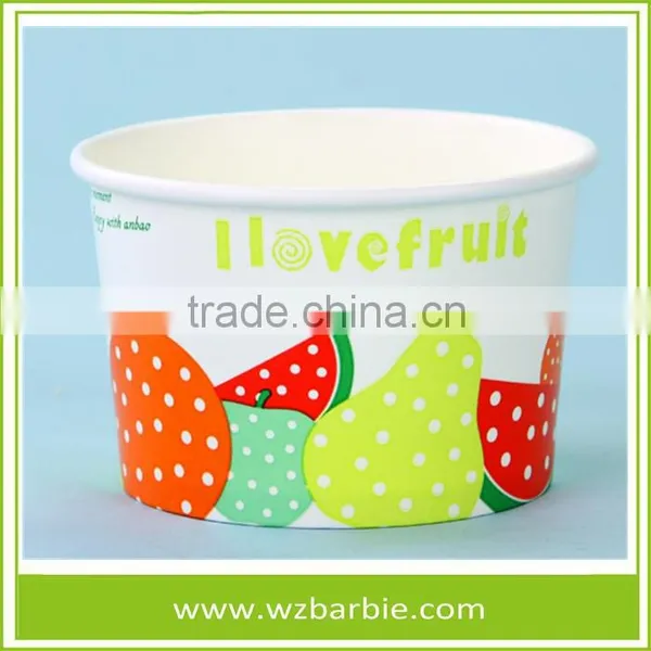 Recyled Ice Cream Paper Cup/Bowl For Ice Cream With Custom Logo Printed photo-4