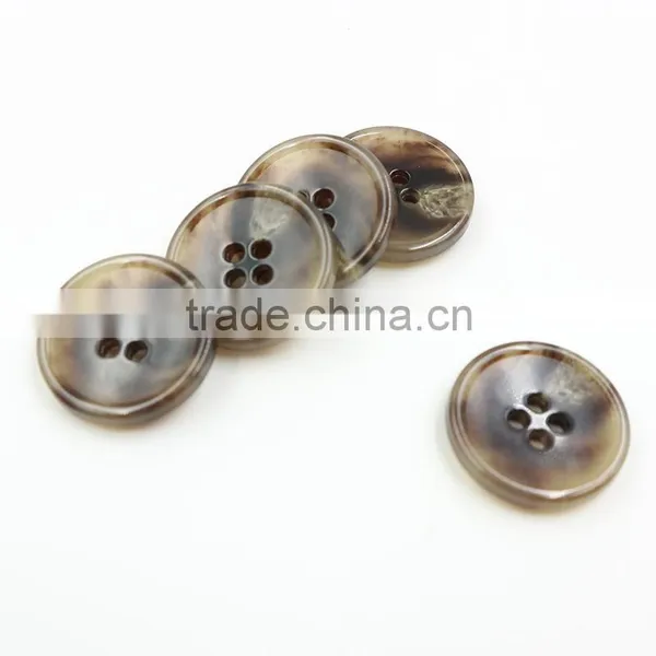 Sedex Audited Factory 2 Pillar Burnt Rim 4 Holes Fire Proof Urea Button, Urea Suit Button photo-4