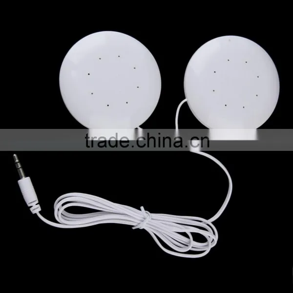 Universal 3.5mm Dual Speakers Music Pillow Speakers Loudspeaker For MP3 MP4 For Mobile Phones PC Computer Laptop Notebook White photo-3