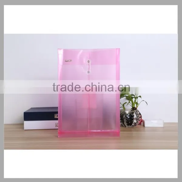 Transparent Envelope Shape Clear Bag Pocket Files Plastic Document Bag With Strings photo-4