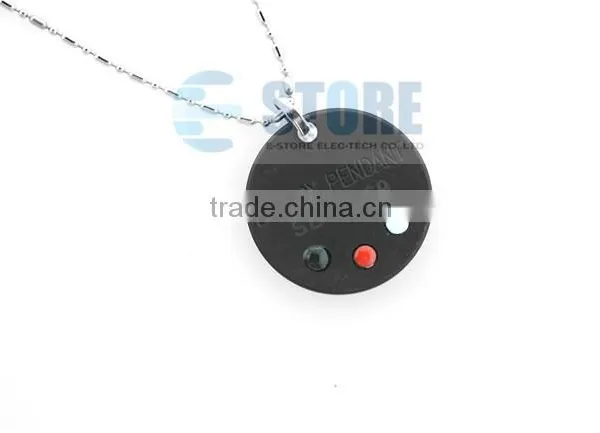 With CZ Diamond Black Lava Quantum Energy Pendants Nano Ion Pendant Stainless Steel Chain photo-5