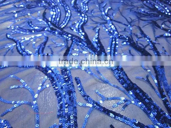 China Wholesale Nigerian Dress Fabric African Lace Fabrics French Tulle Lace With Sequin photo-2