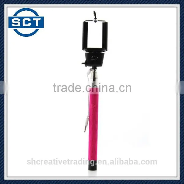 New Monopod Cable Take Pole Selfie Stick for Mobile Phones photo-4