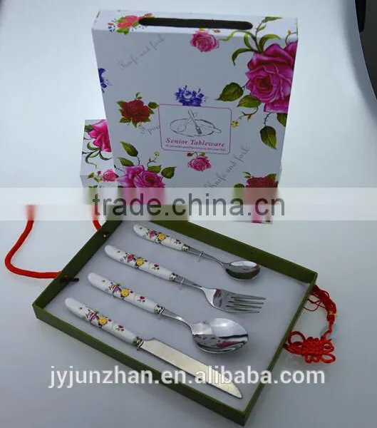 Korean Stainless Steel Cutlery With Nice Gift Box Packing and New Design--Junzhan Factory photo-2