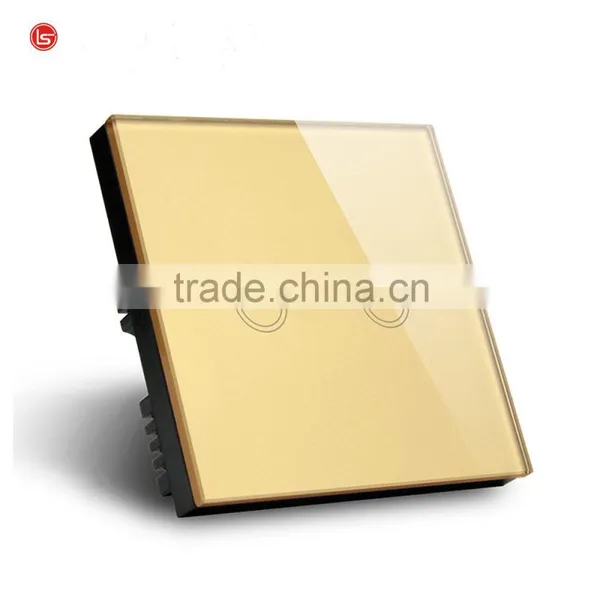 1gang 1way EU Standard, Remote Switch, Crystal Glass Panel Wall Light Remote Touch Switch photo-3
