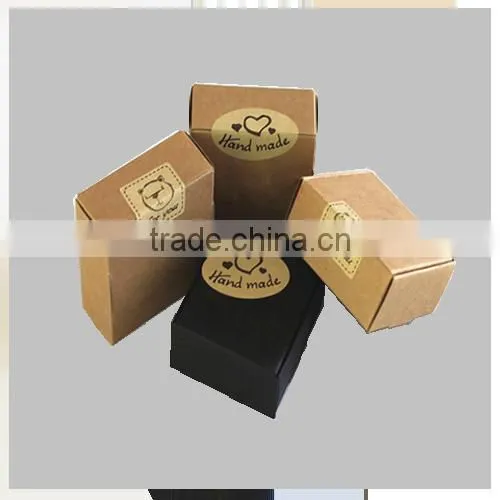 Custom Printed Retail Brown Craft Paper Soap Packaging Box photo-2