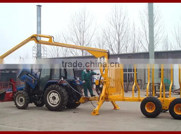 5ton 8ton Log Trailer With Crane for Forestry Working photo-5