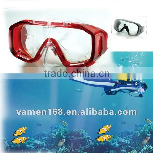 China Silicone Tempered Glass Full Face Diving Mask For Sale photo-6