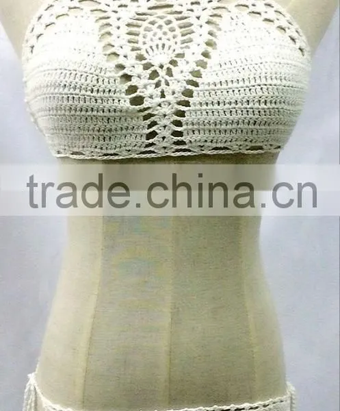 Black White Crochet Bikini Swimwear,Sexy Ladies Beach Bikini Quality Choice photo-4