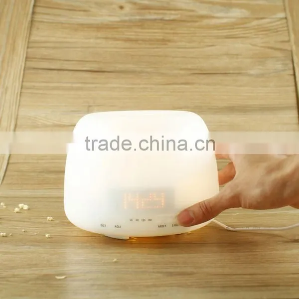 Aroma Diffuser ALARM CLOCK - Ultrasonic, Aromatherapy, Essential Oil - White photo-4