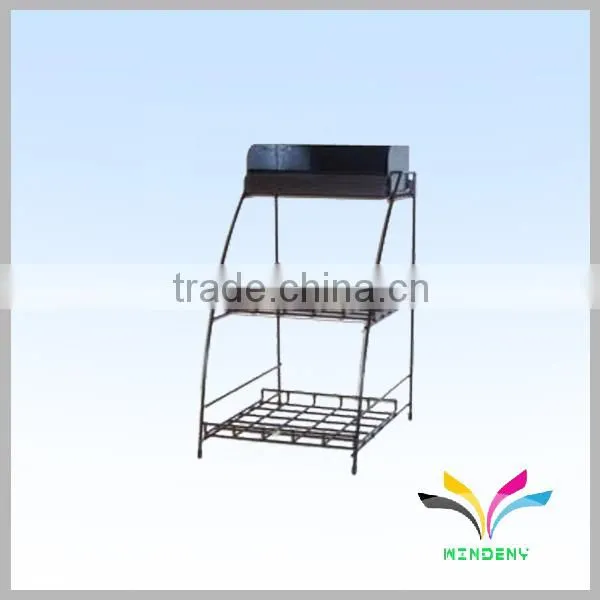 Hot Sale Fashion Store Detachable Metal Wire Floor Rack Display for Newspaper photo-3