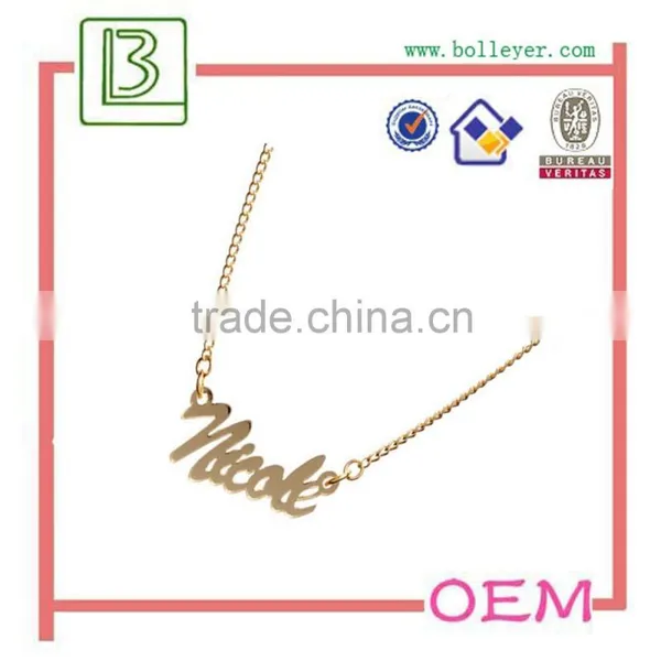 Fashion of Gold Necklaces With Letter photo-4