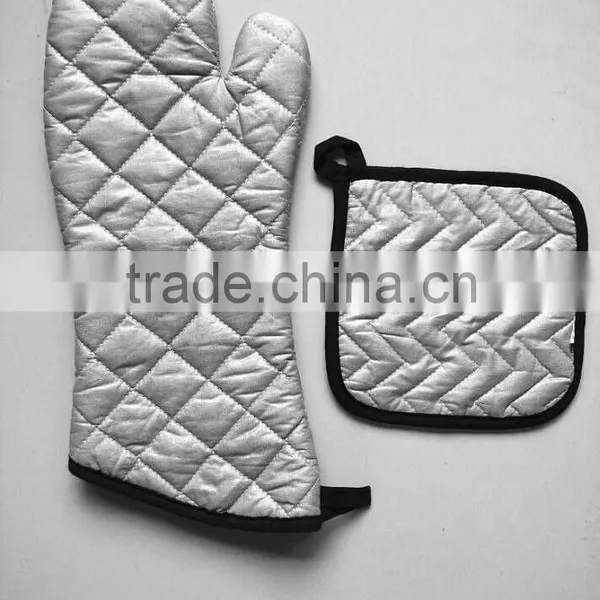 Flame Retardant Kichen Oven Glove Heat Resistant Silicone Glove BBQ Grill photo-3