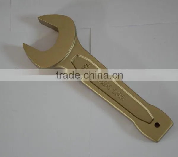 Non-sparking Beryllium Copper Alloy Tool Striking Open End Bent Wrench