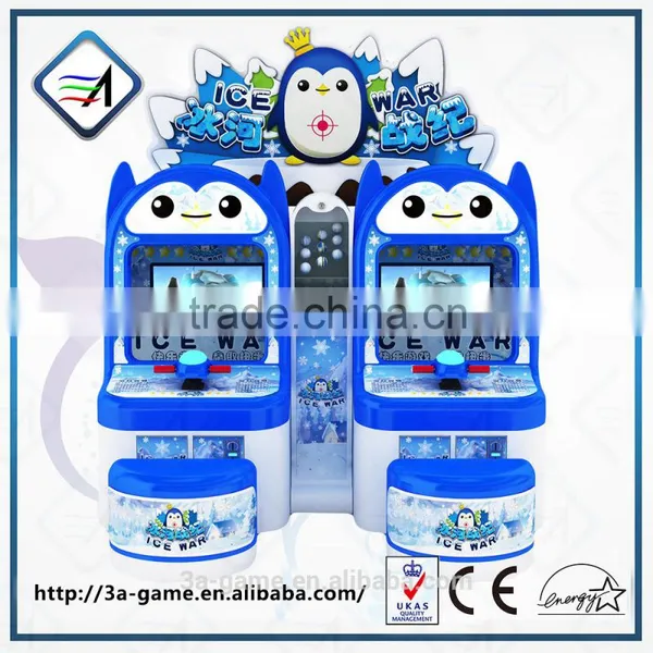 Coin Operated Water Shooting Machine ICE WAR Videao Lcd Sreen Shooting Games