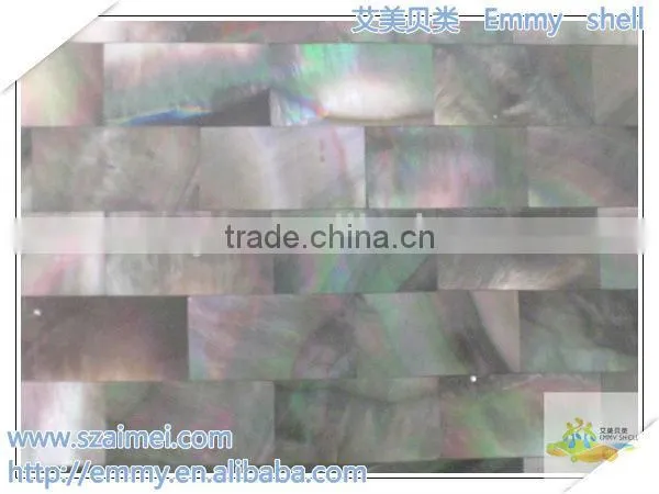 Brick Shell Mosaic Tile Gray Mother of Pearl Mosaic Wall Tile photo-4