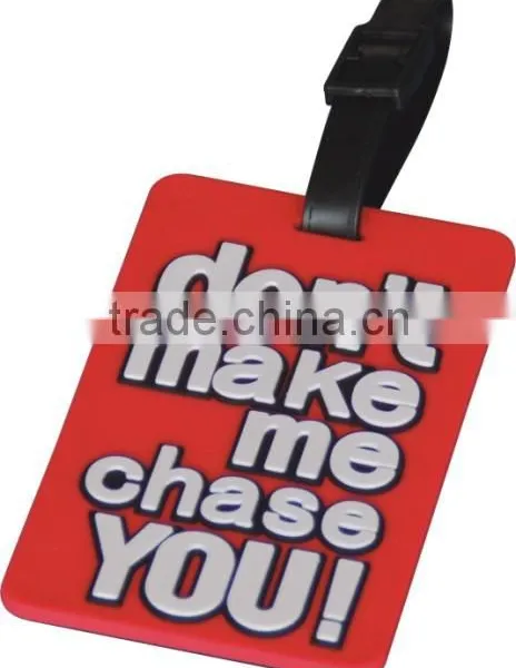 Embossed Custom Durable Plastic Soft Pvc Materail Wholesale Luggage Tags photo-5